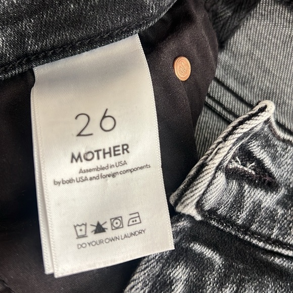 Mother Denim High Waisted Rascal Ankle Snippet Jean Womens 26 Train Stops - Picture 5 of 8